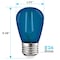 Luxrite S14 LED Edison Blue Light Bulbs 0.5W Colored Bulb for String Lights E26 Base, 12PK LR21733-12PK - alternate 2